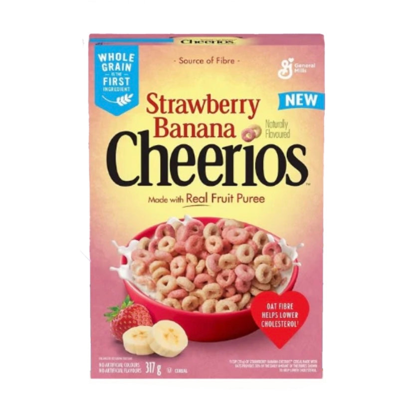 Cheerios Strawberry and Banana Cereal 317g