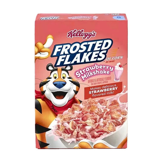 Kellogg’s Frosted Flakes Strawberry Milkshake Cereal 329g