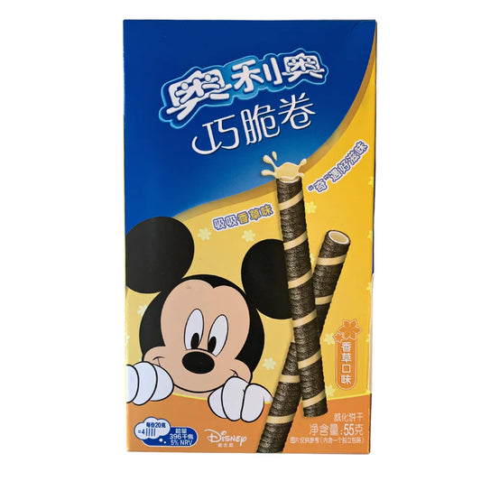 Oreo vanilla wafer rolls 55g (China)